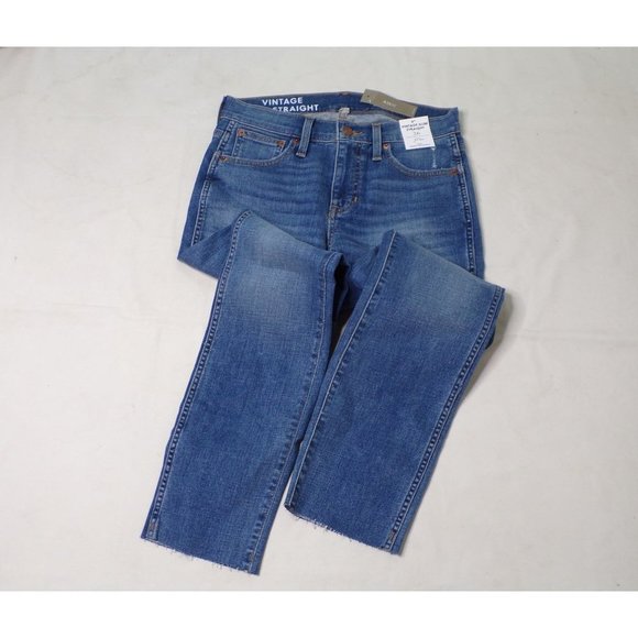 J CREW 9" Mid-Rise Vintage Slim Straight Jeans #BD358 Size 29 NWT - Picture 6 of 9